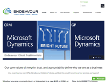 Tablet Screenshot of endeavoursolutions.ca